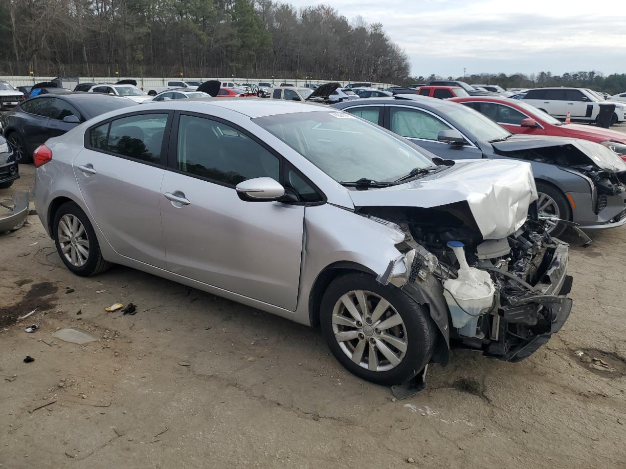 2015 KIA Forte VIN KNAFX4A65F5276084 Copart auction photo, front end damage thumbnail 4