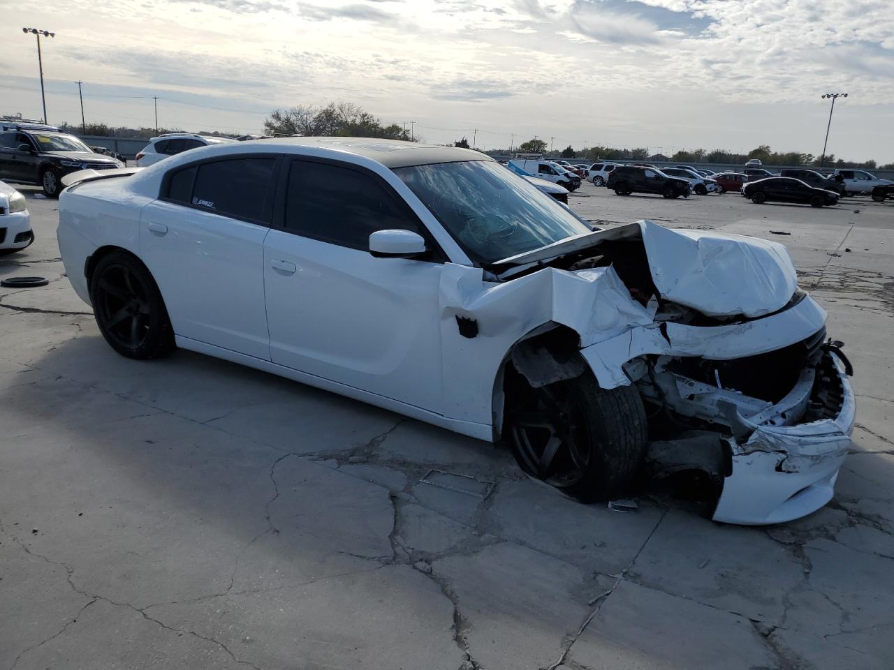 2019 Dodge Charger VIN 2C3CDXBG3KH655860 Copart auction photo, front end damage thumbnail 4