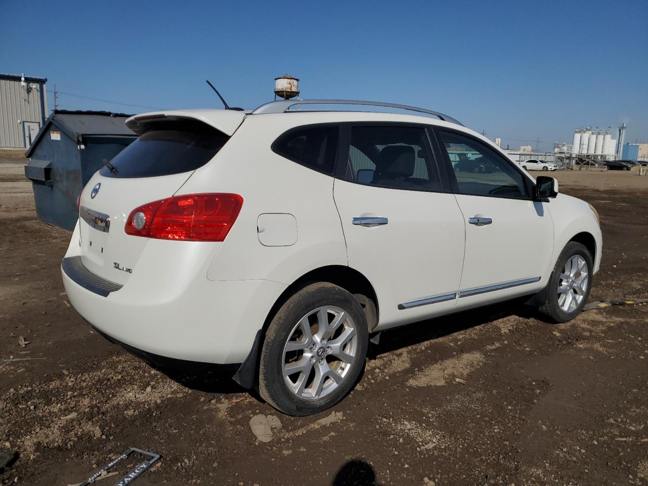 2012 Nissan Rogue VIN JN8AS5MV7CW356808 Copart auction photo, side / front end damage thumbnail 3