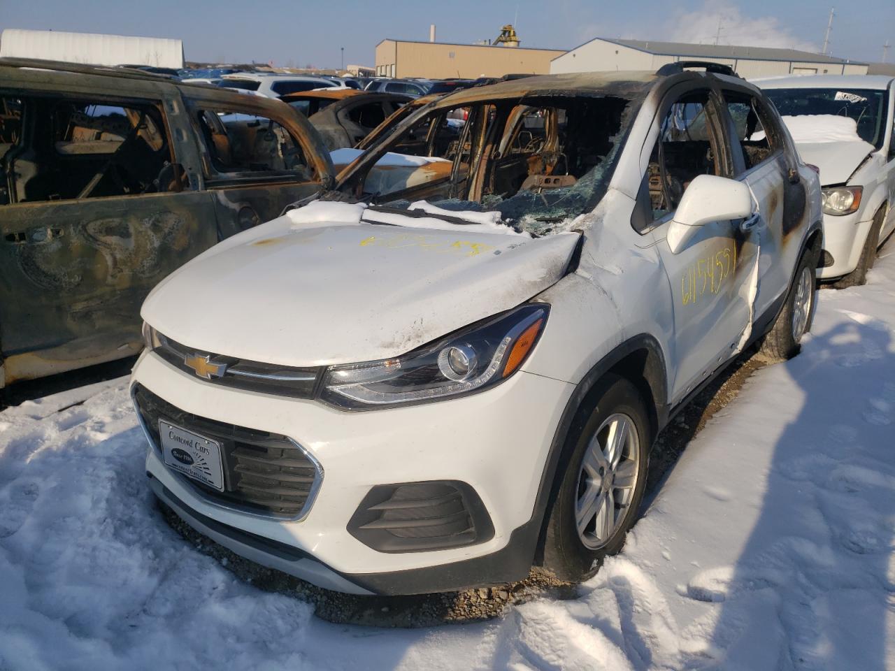 2018 Chevrolet Trax VIN 3GNCJPSB3JL158698 Copart auction photo, side damage thumbnail 2