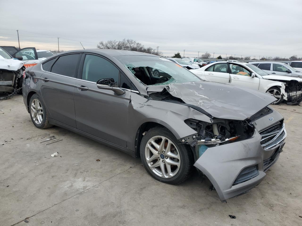 2013 Ford Fusion VIN 3FA6P0HR6DR273058 Copart auction photo, front end / side damage thumbnail 4