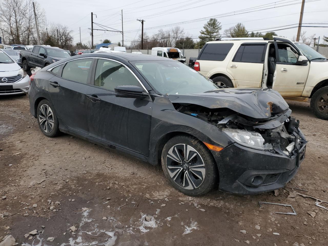 2018 Honda Civic VIN JHMFC1F48JX034146 Copart auction photo, front end damage thumbnail 4