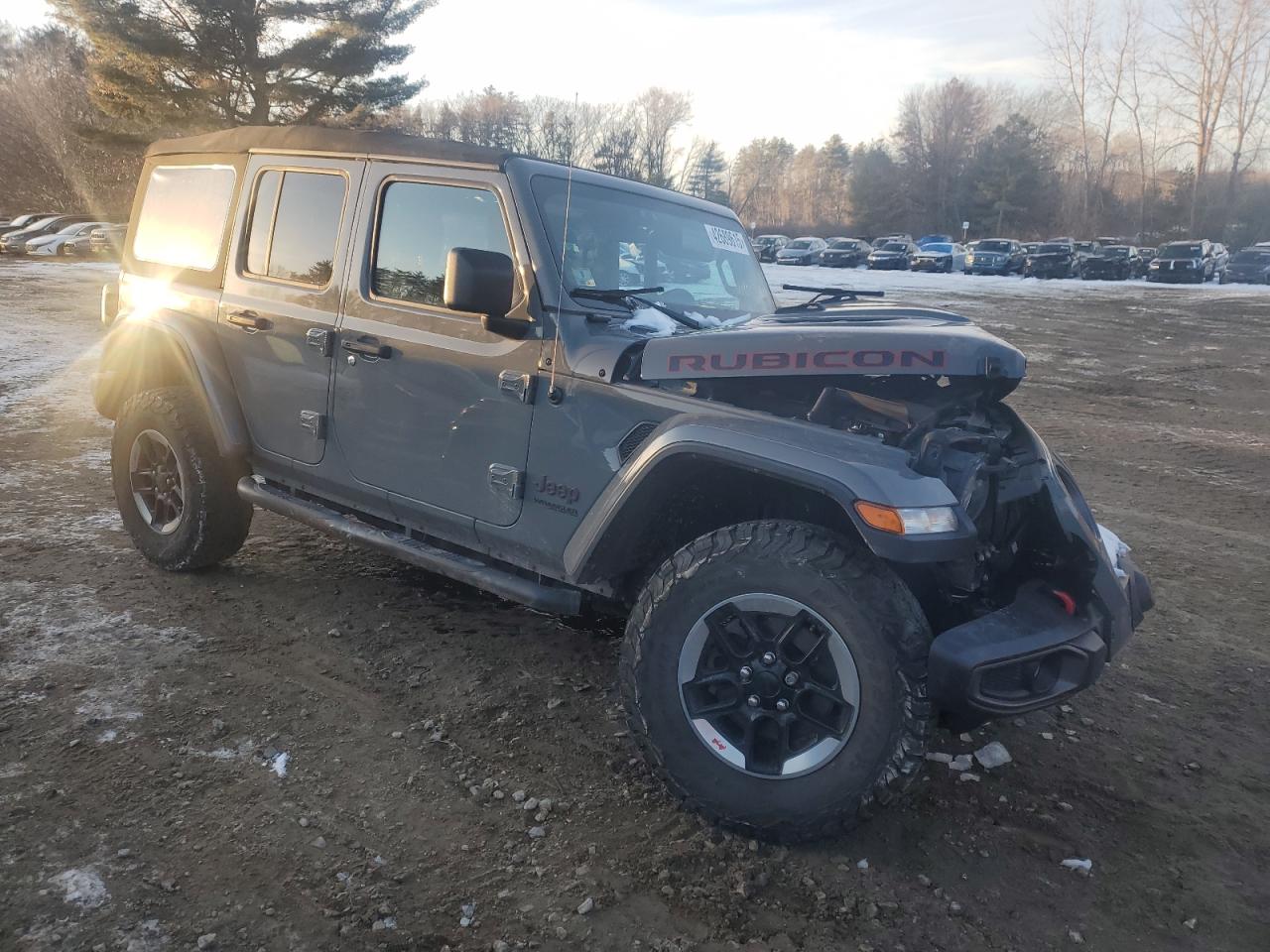 2019 Jeep Wrangler VIN 1C4HJXFN2KW519076 Copart auction photo, front end damage thumbnail 4