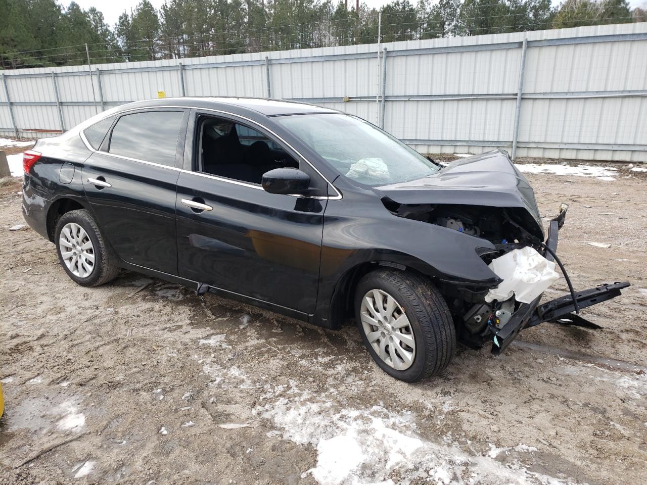 2019 Nissan Sentra VIN 3N1AB7AP0KY255956 Copart auction photo, front end / undercarriage damage thumbnail 4