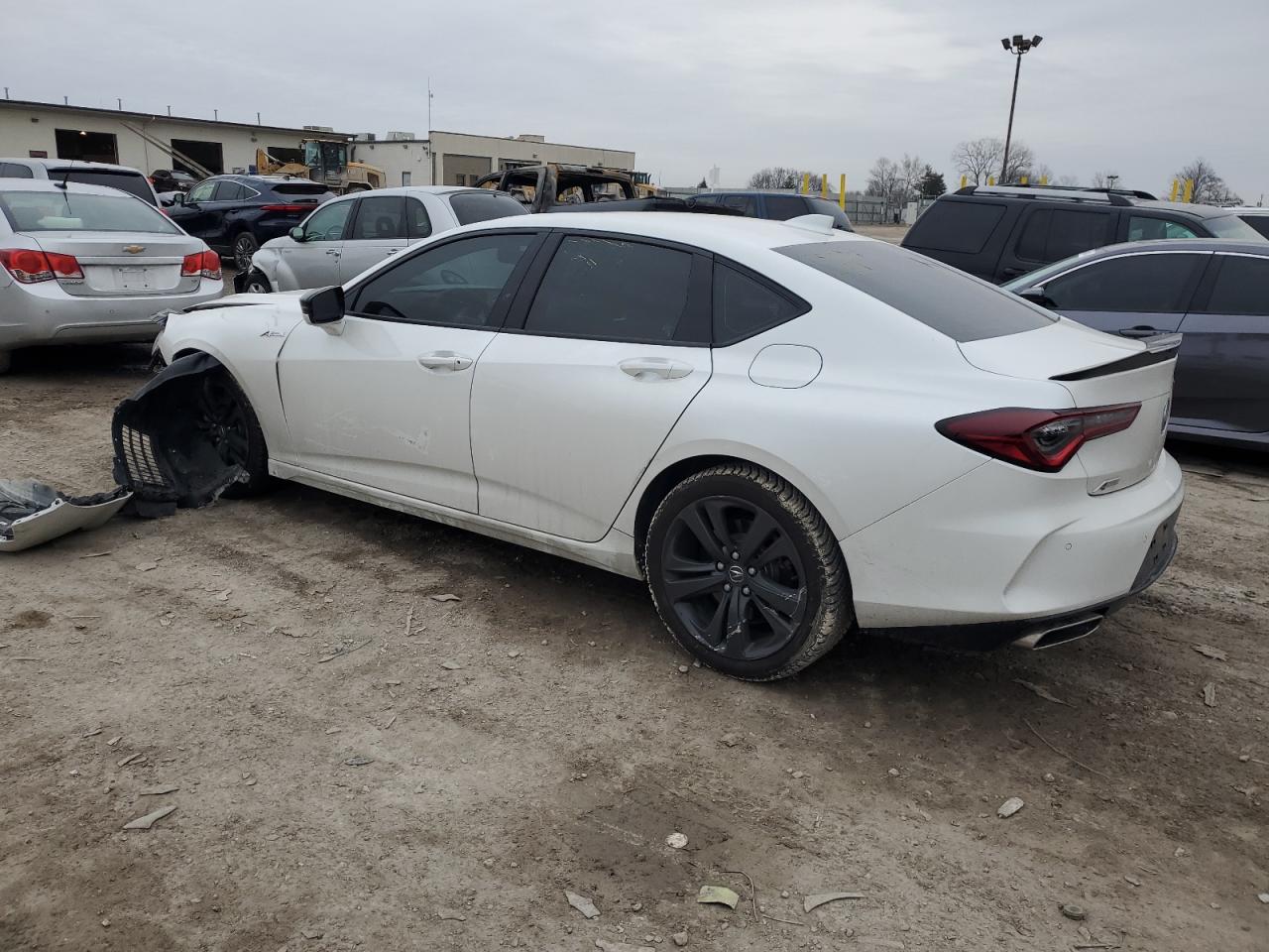 2021 Acura TLX VIN 19UUB5F51MA009805 Copart auction photo, front end / minor dent/scratches damage thumbnail 2