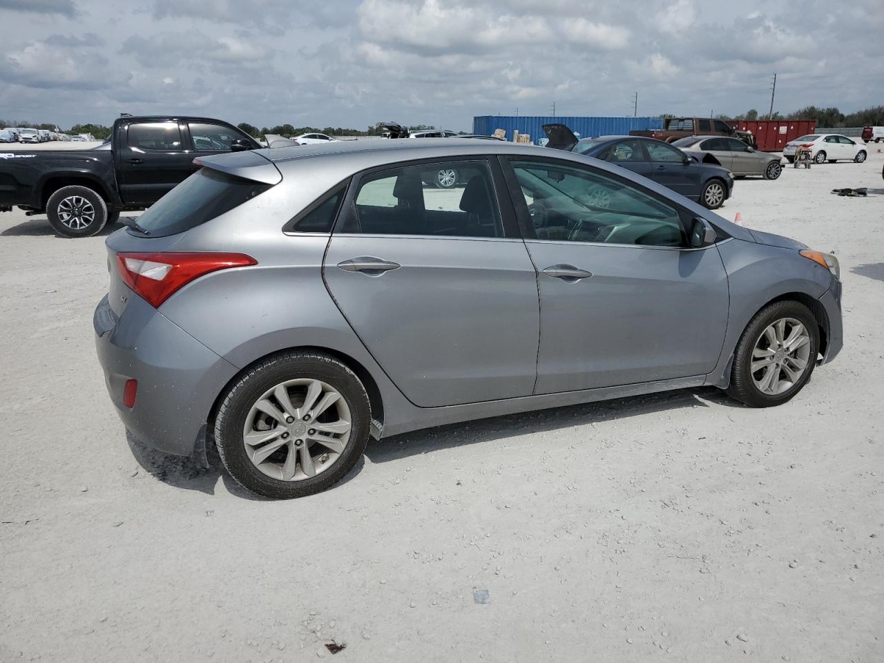 2013 Hyundai Elantra VIN KMHD35LEXDU109170 Copart auction photo, side damage thumbnail 3
