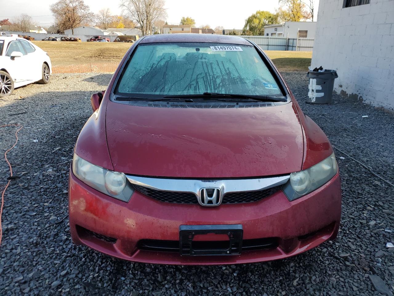 2009 Honda Civic VIN 2HGFA15689H514196 Copart auction photo, side / front end damage thumbnail 5