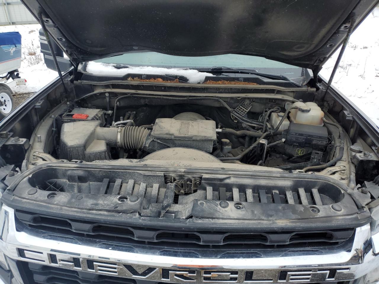 2021 Chevrolet Silverado VIN 1GC5YNE79MF100148 Copart auction photo, front end / side damage thumbnail 11