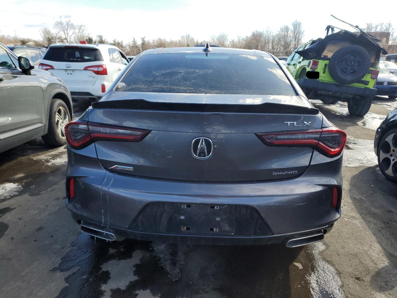 2022 Acura TLX VIN 19UUB6F57NA001439 Copart auction photo, front end damage thumbnail 6