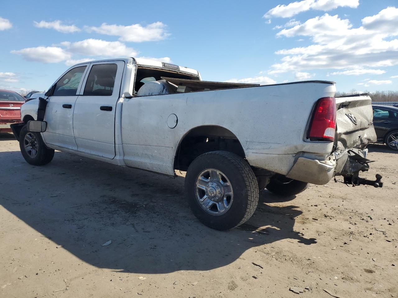 2012 Dodge RAM VIN 3C6UD5HLXCG309662 Copart auction photo, front end / rear end damage thumbnail 2