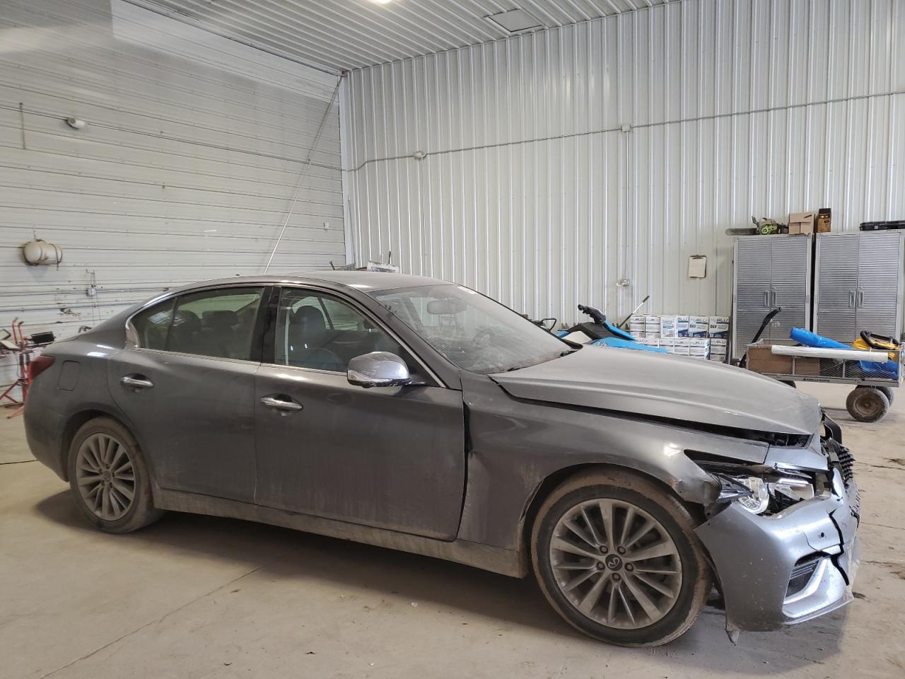 2021 Infiniti Q50 VIN JN1EV7BR2MM753168 Copart auction photo, front end damage thumbnail 4