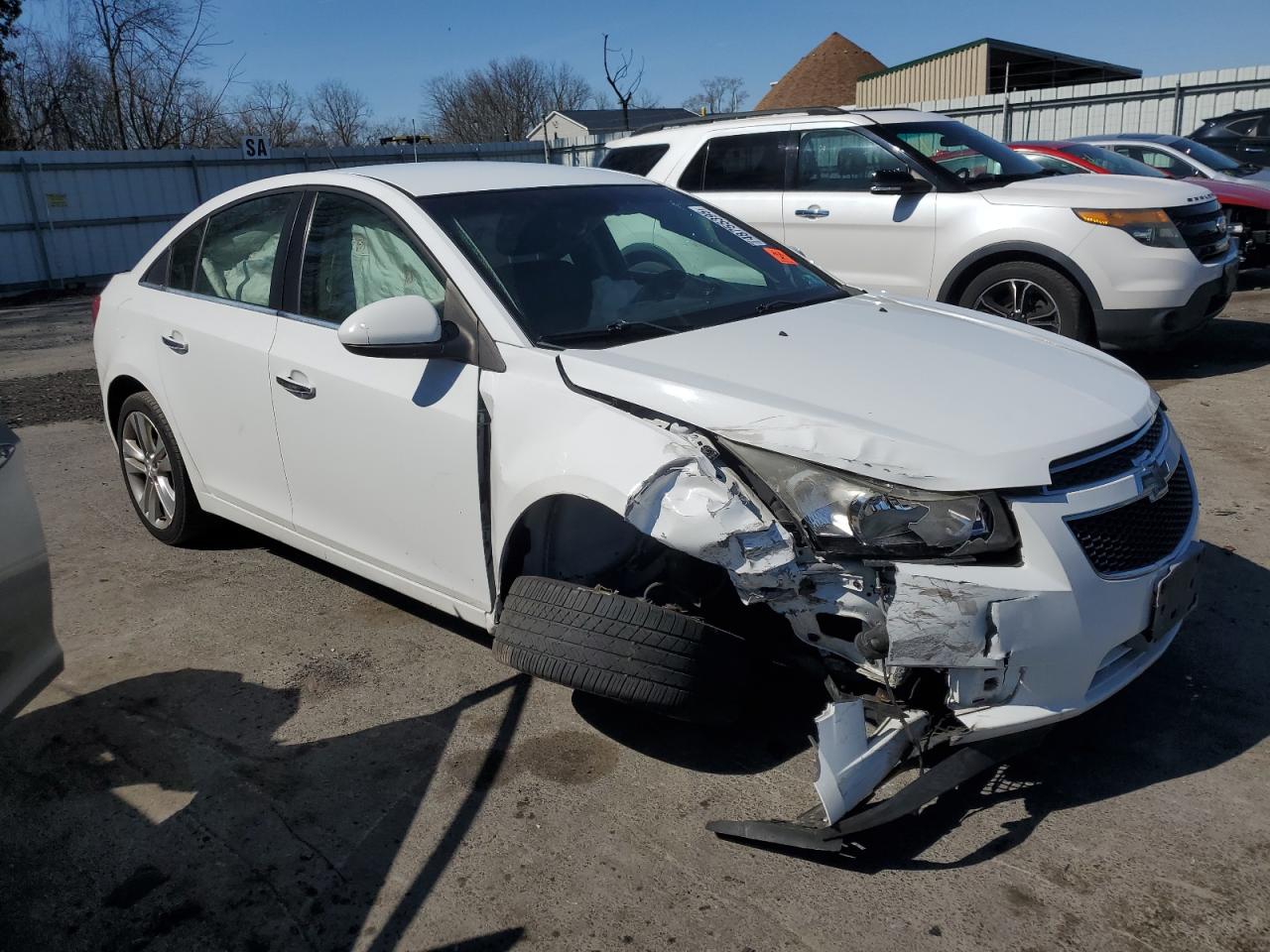 2014 Chevrolet Cruze VIN 1G1PG5SB8E7300186 Copart auction photo, front end damage thumbnail 4