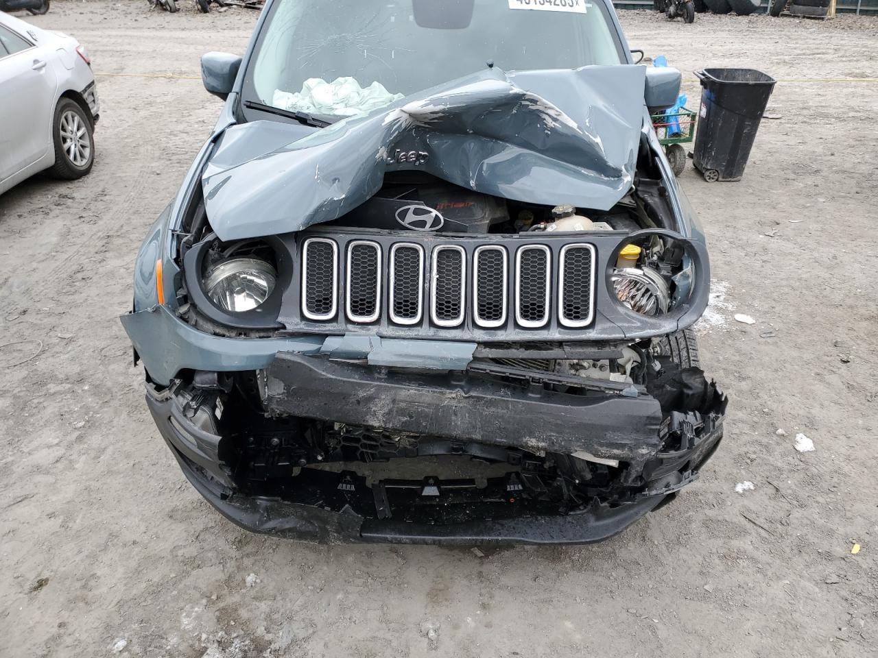 2017 Jeep Renegade VIN ZACCJBBB2HPF77395 Copart auction photo, front end damage thumbnail 12