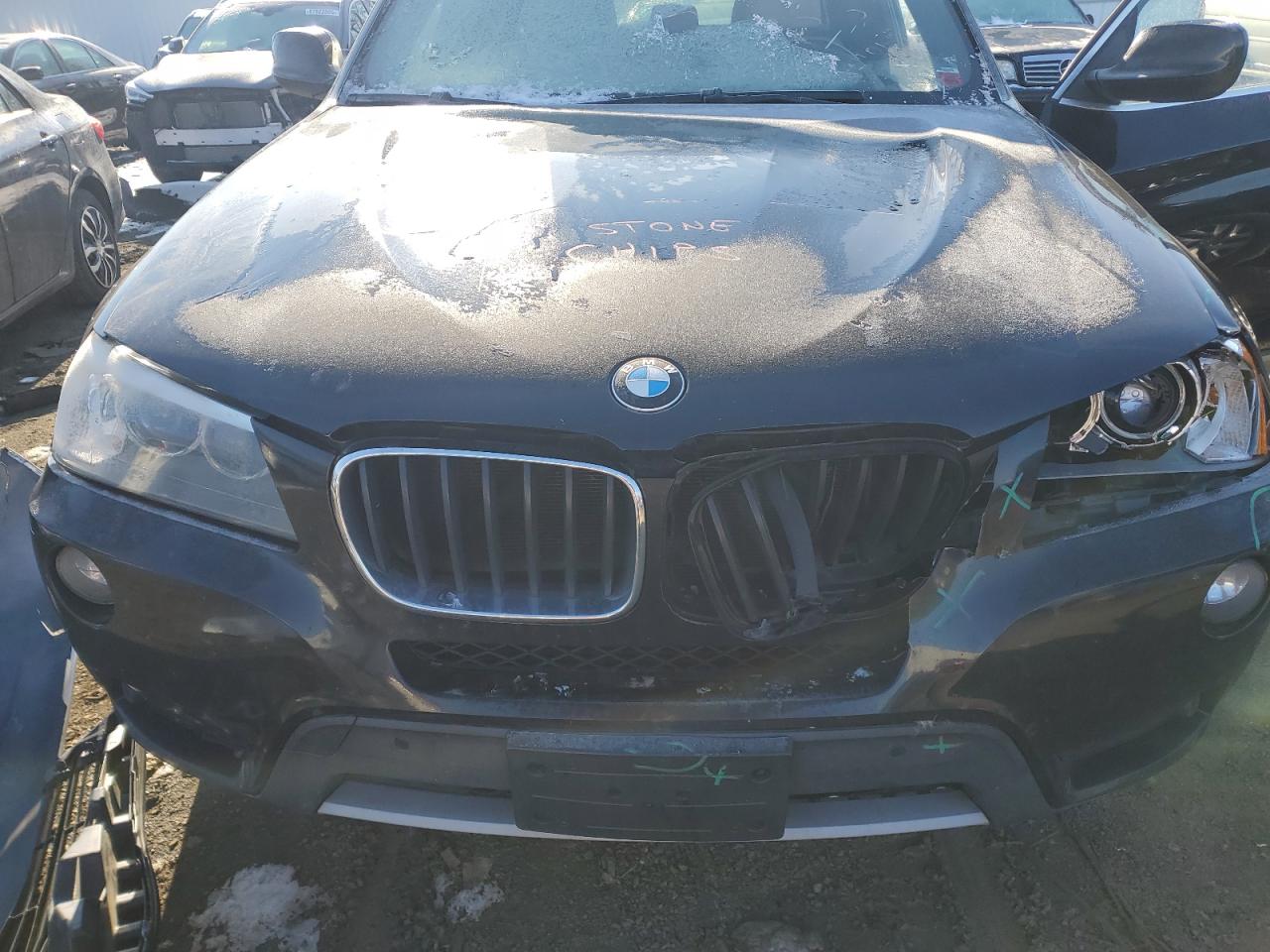 2013 BMW X3 VIN 5UXWX9C50DLK59771 Copart auction photo, all over damage thumbnail 11