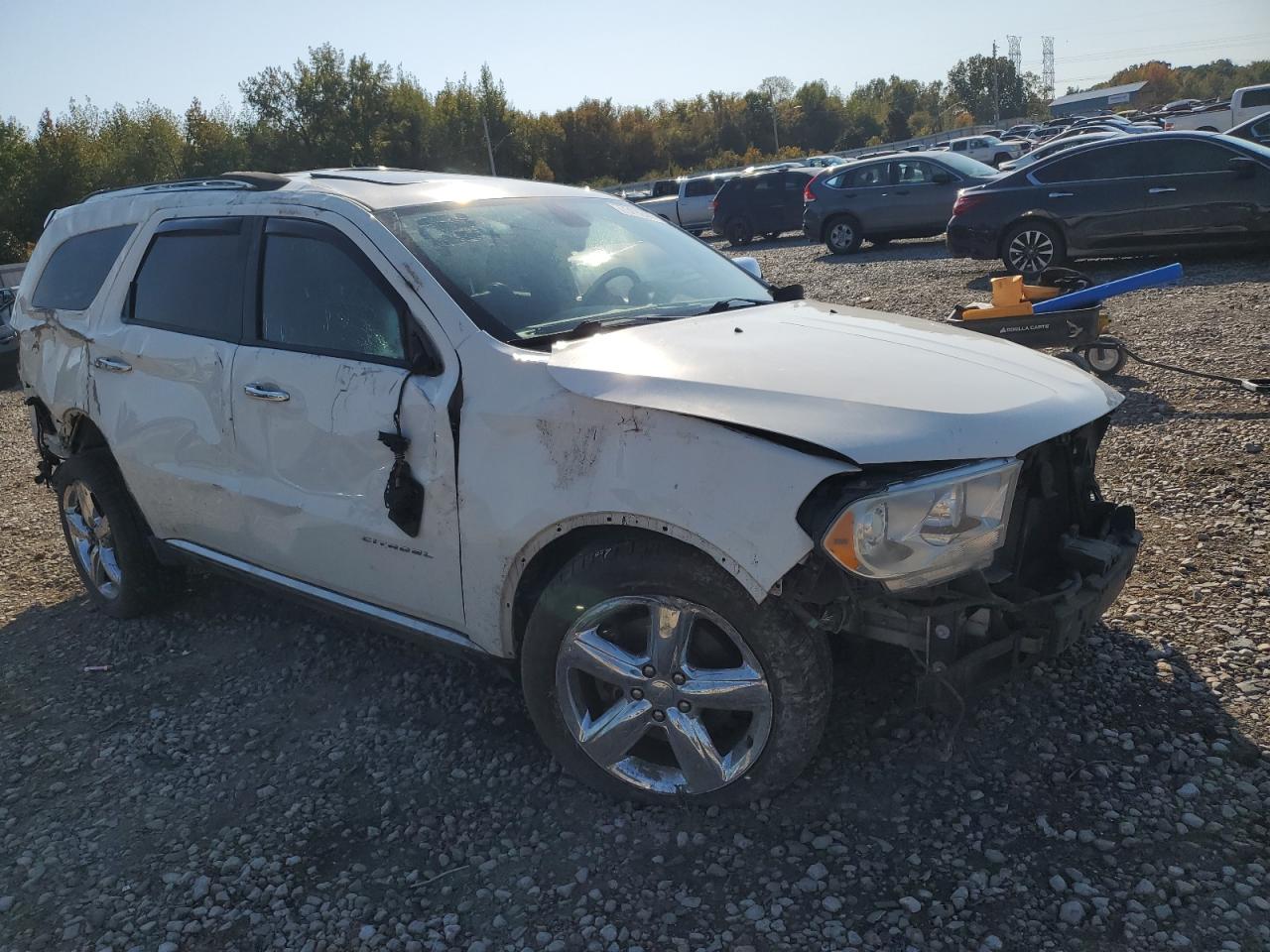 2011 Dodge Durango VIN 1D4SD5GT6BC592454 Copart auction photo, all over damage thumbnail 4