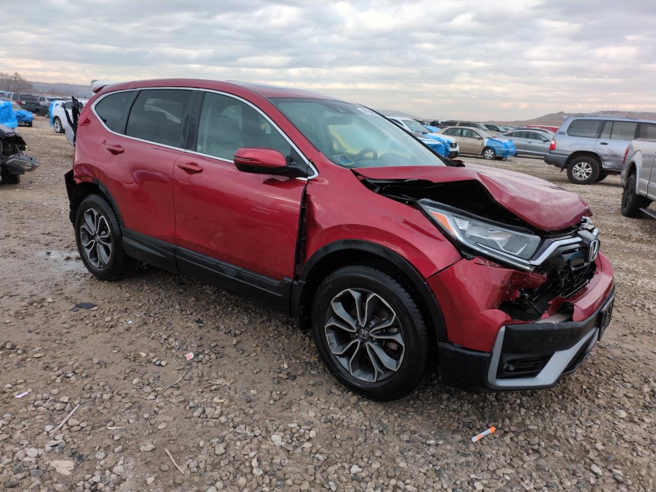 2021 Honda CR-V VIN 5J6RW2H53ML004852 Copart auction photo, rear end / front end damage thumbnail 4