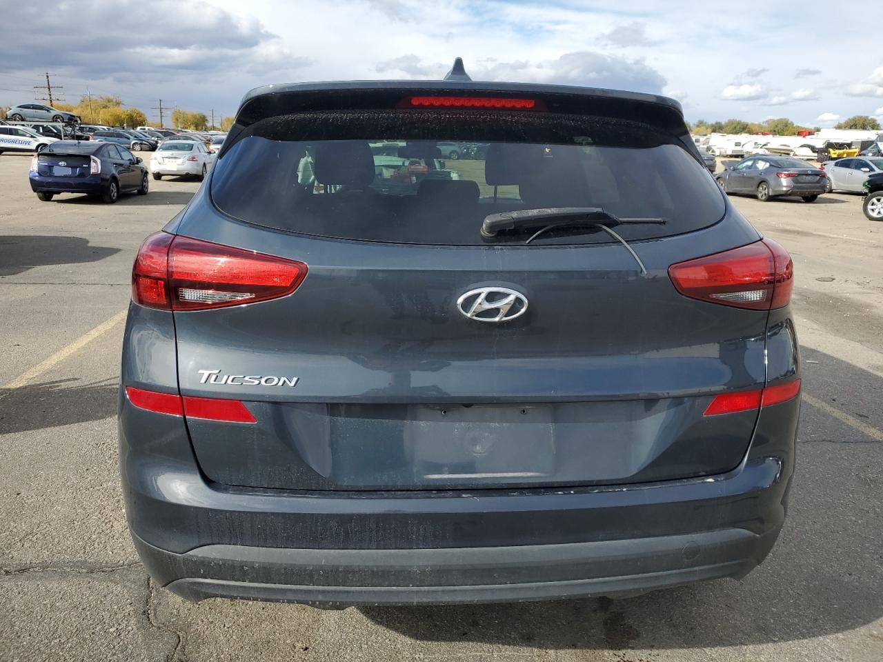 2019 Hyundai Tucson VIN KM8J23A44KU887966 Copart auction photo, side / front end damage thumbnail 6