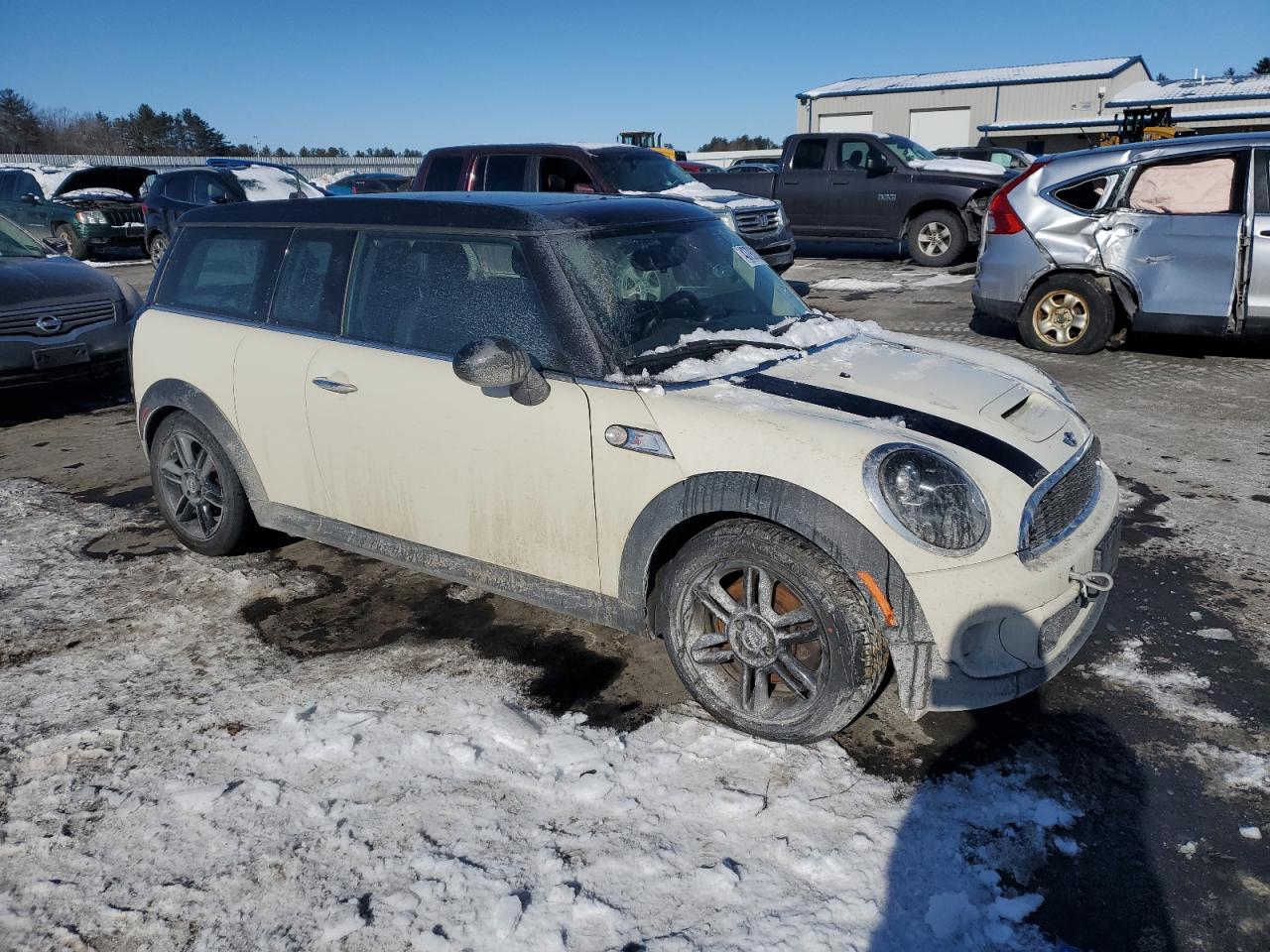 2014 MINI Cooper VIN WMWZG3C51ET800305 Copart auction photo, side damage thumbnail 4