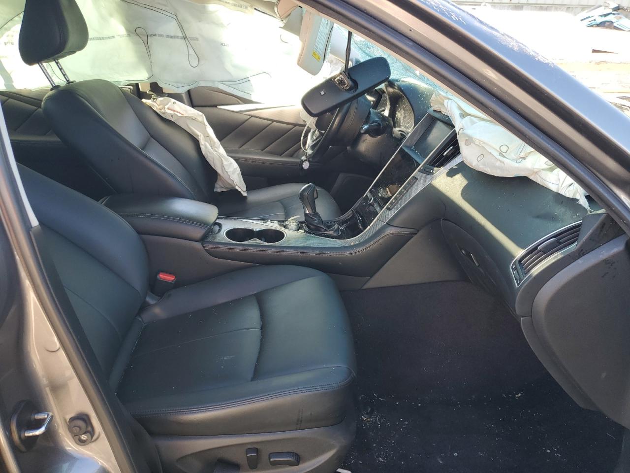 2016 Infiniti Q50 VIN JN1CV7AR0GM250784 Copart auction photo, front end / rollover damage thumbnail 7