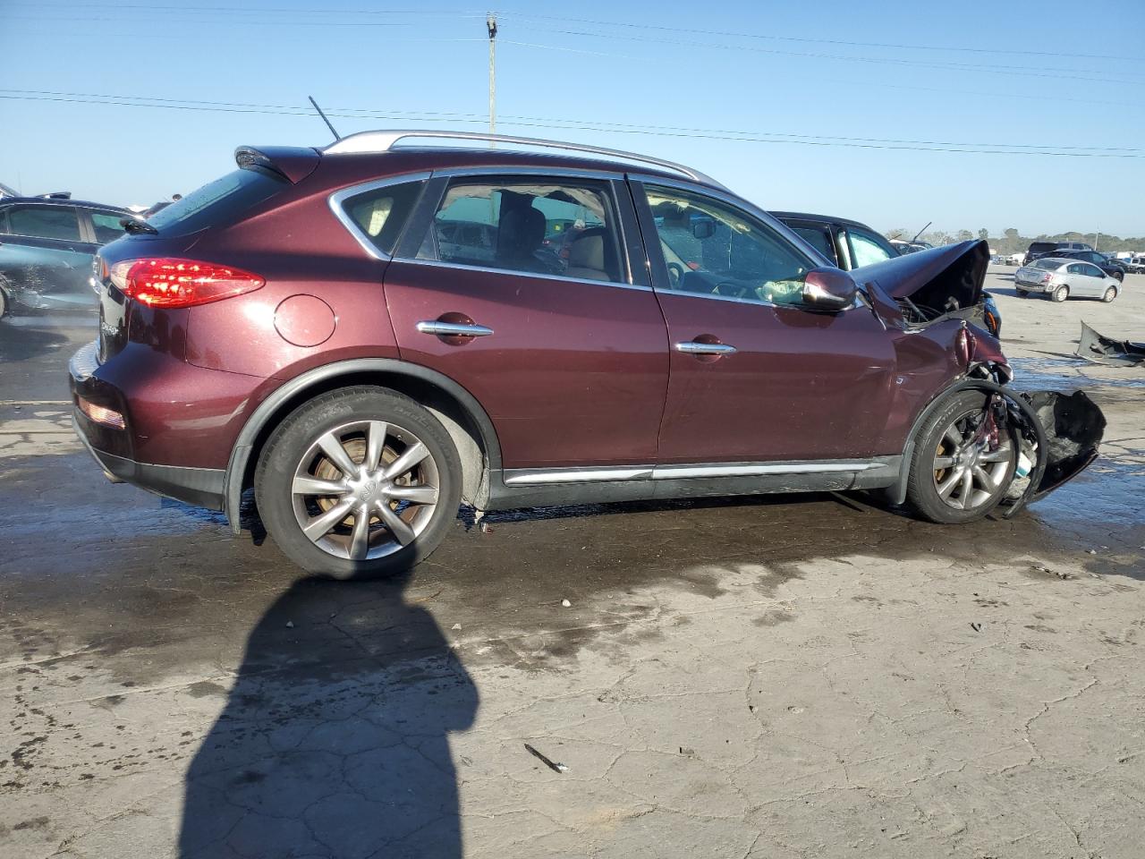 2017 Infiniti QX50 VIN JN1BJ0RR8HM408812 Copart auction photo, front end damage thumbnail 3