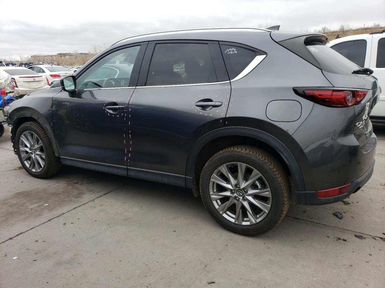2021 Mazda CX-5 VIN JM3KFBDM0M1496117 Copart auction photo, front end / side damage thumbnail 2