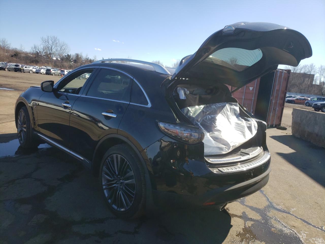 2017 Infiniti QX70 VIN JN8CS1MW8HM411909 Copart auction photo, water/flood / minor dent/scratches damage thumbnail 2
