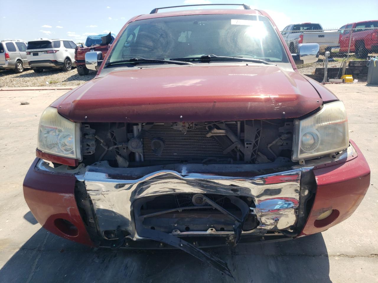 2005 Nissan Armada VIN 5N1AA08B75N733854 Copart auction photo, front end / rear end damage thumbnail 5
