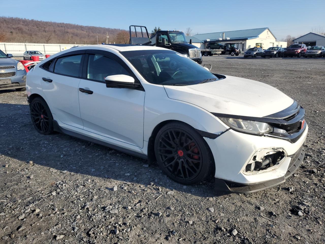 2017 Honda Civic VIN 2HGFC1E50HH706017 Copart auction photo, rear end damage thumbnail 4
