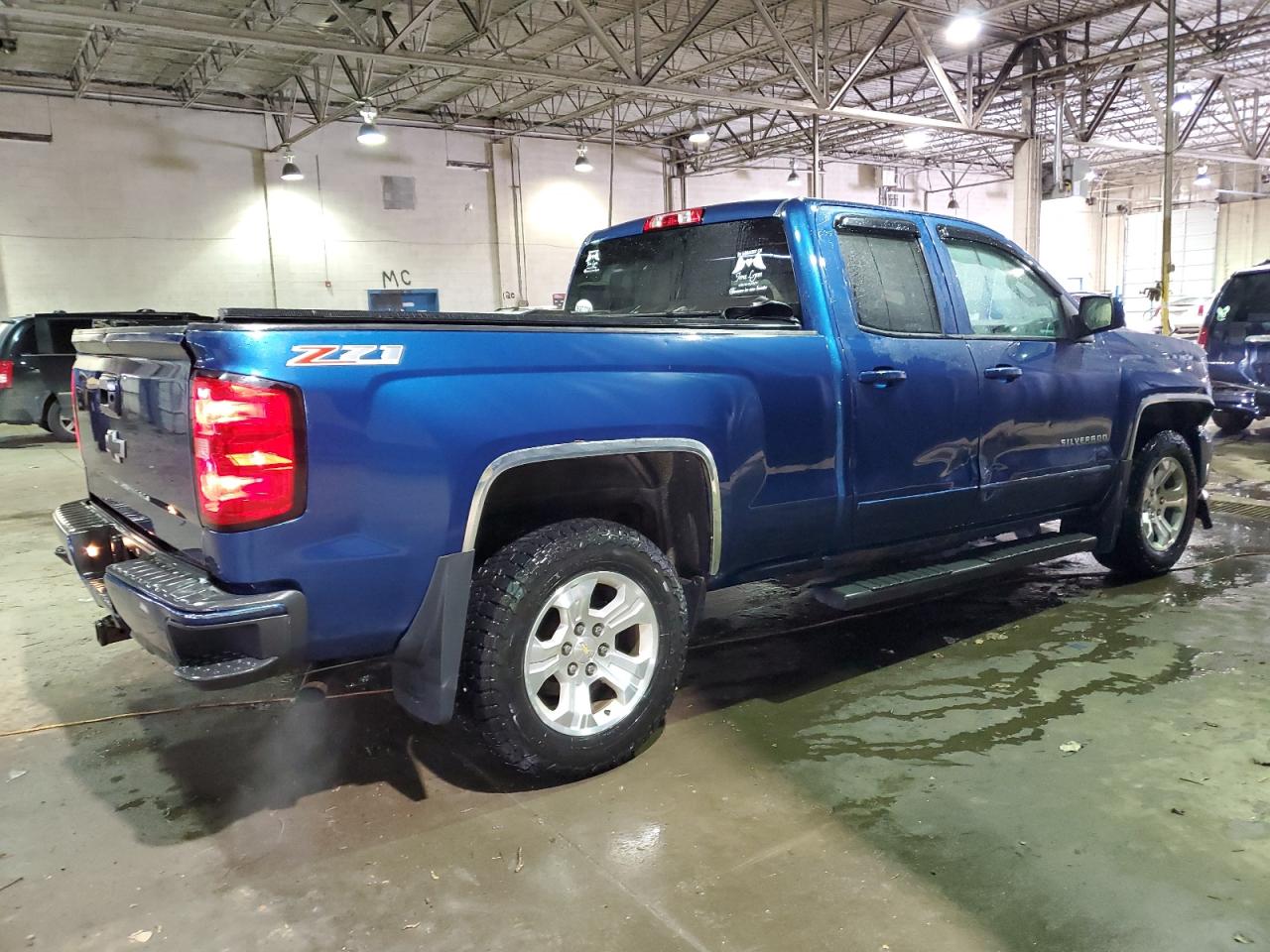 2016 Chevrolet Silverado VIN 1GCVKREC2GZ109394 Copart auction photo, front end / side damage thumbnail 3