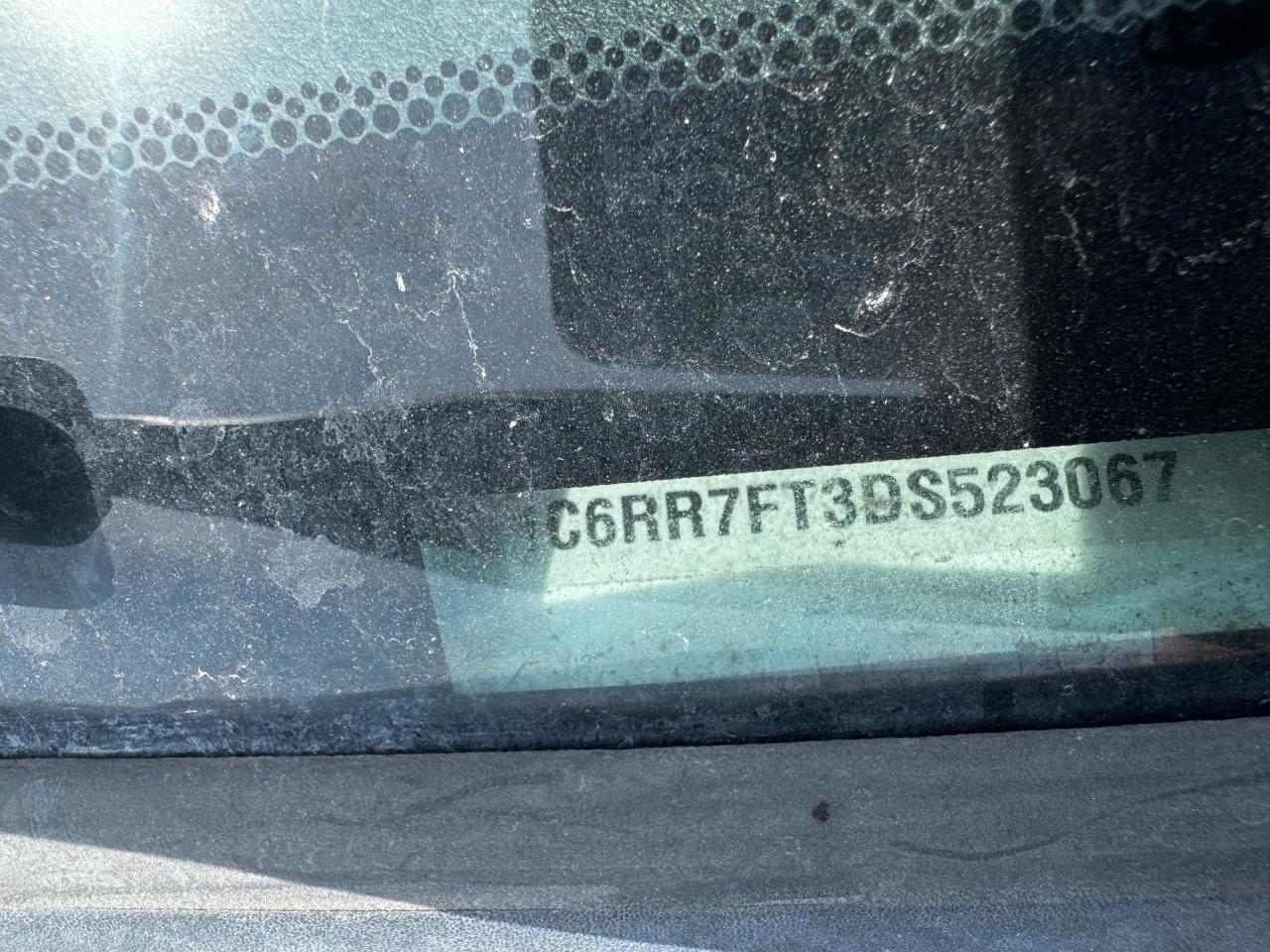 2013 RAM 1500 VIN 1C6RR7FT3DS523067 Copart auction photo, side damage thumbnail 12