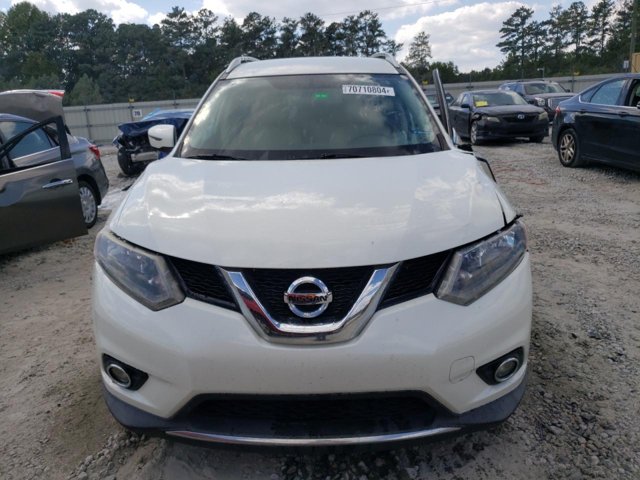 2016 Nissan Rogue VIN KNMAT2MT2GP722065 Copart auction photo, front end / side damage thumbnail 5