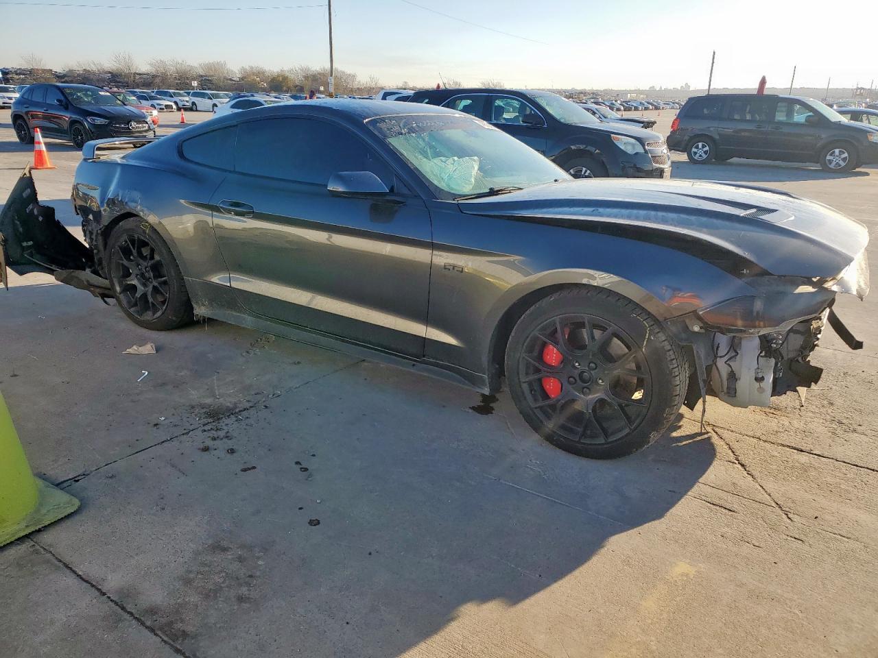 2018 Ford Mustang VIN 1FA6P8TH8J5123433 Copart auction photo, all over damage thumbnail 4