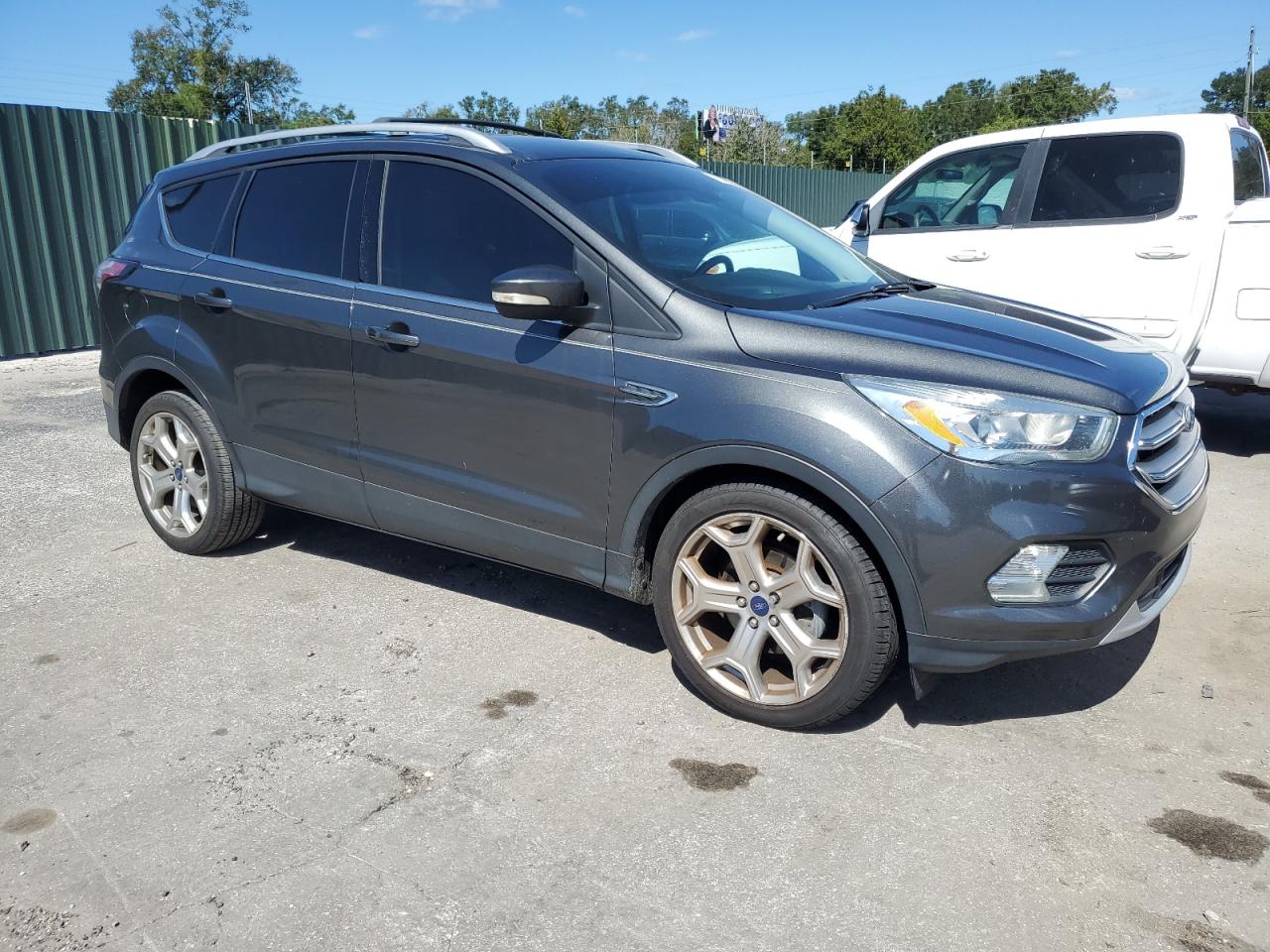 2017 Ford Escape VIN 1FMCU0JD5HUB12862 Copart auction photo, water/flood damage thumbnail 4