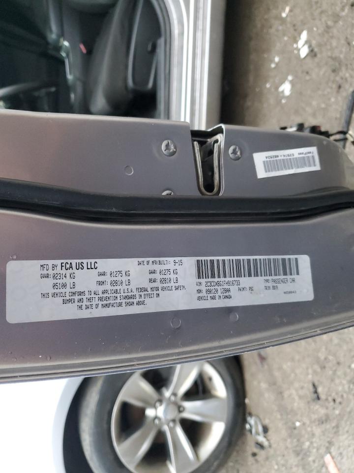 2015 Dodge Charger VIN 2C3CDXBG1FH916733 Copart auction photo, side / rear end damage thumbnail 13