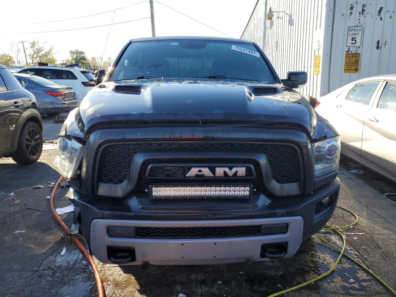 2016 RAM 1500 VIN 1C6RR7YT5GS299060 Copart auction photo, front end damage thumbnail 5