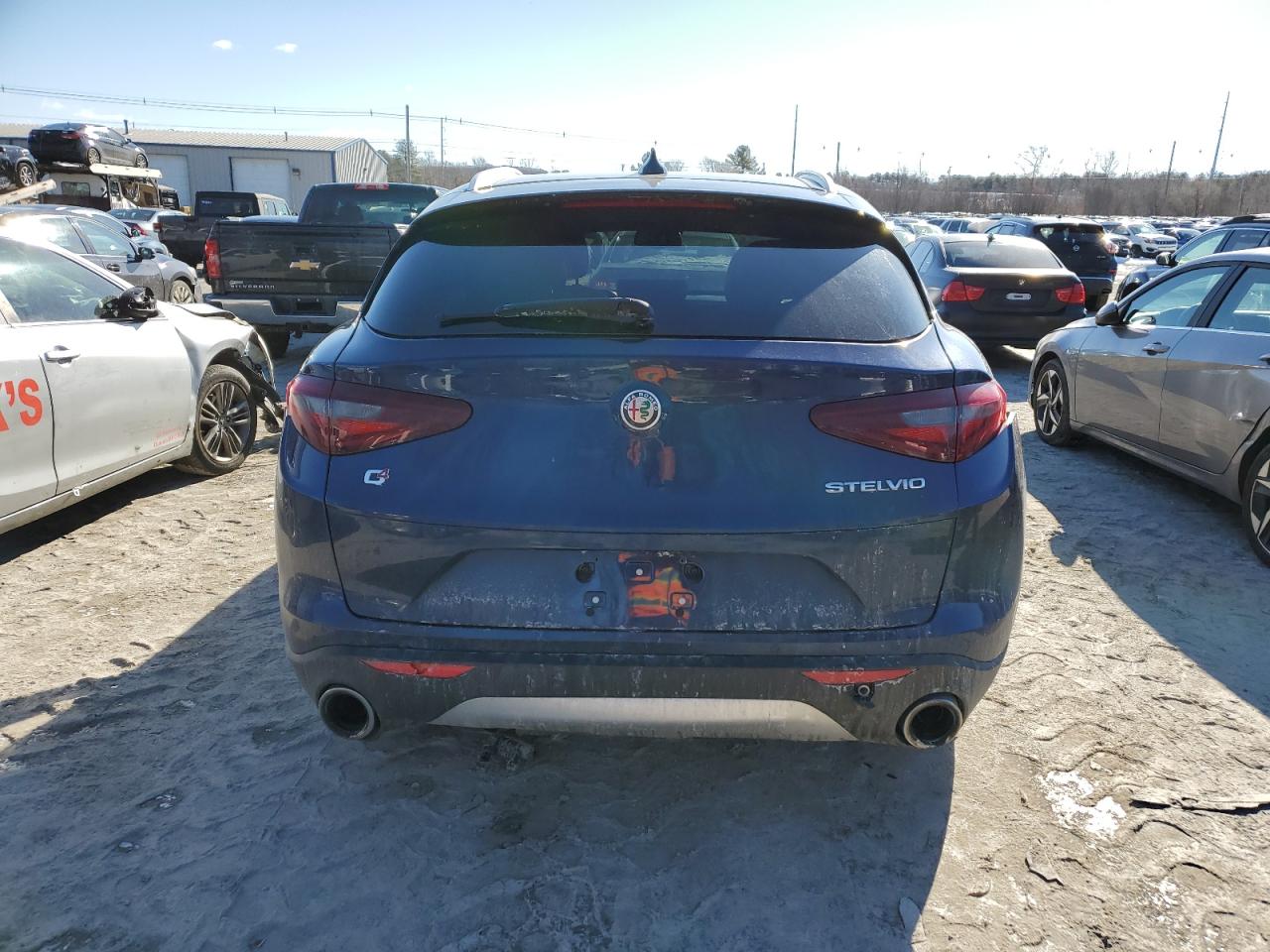2019 Alfa Romeo Stelvio VIN ZASPAKBN6K7C44172 Copart auction photo, side damage thumbnail 6