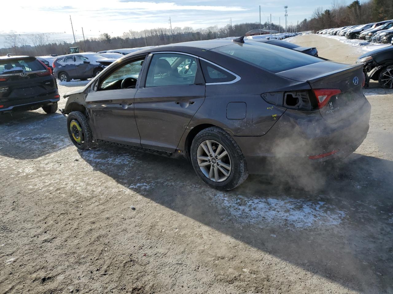 2015 Hyundai Sonata VIN 5NPE24AF5FH248007 Copart auction photo, front end / side damage thumbnail 2