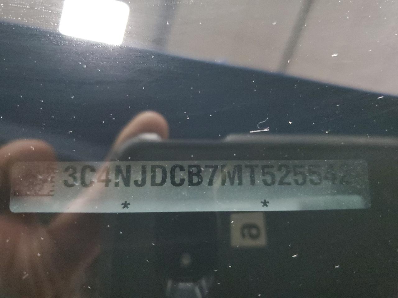 2021 Jeep Compass VIN 3C4NJDCB7MT525542 Copart auction photo, front end damage thumbnail 13