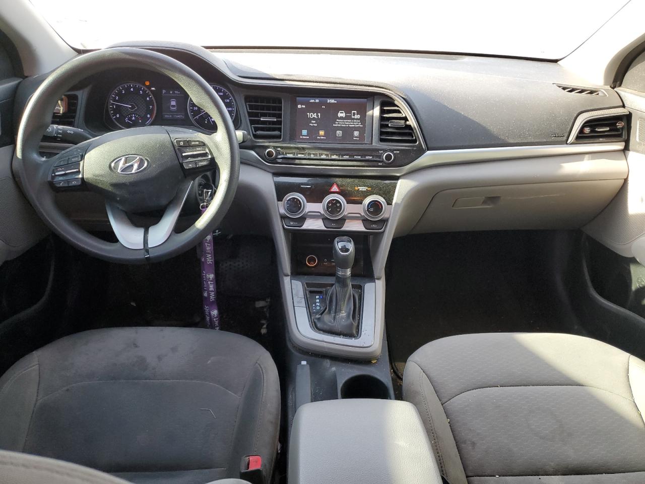 2019 Hyundai Elantra VIN 5NPD84LF1KH444687 Copart auction photo, front end damage thumbnail 8