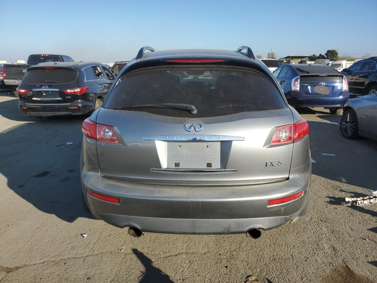 2003 Infiniti FX VIN JNRAS08W93X206436 Copart auction photo, all over damage thumbnail 6