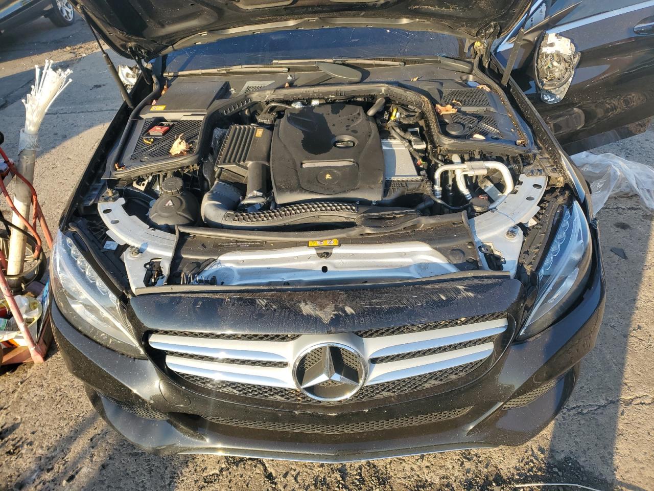 2015 Mercedes-Benz C-klasse VIN 55SWF4KB8FU073169 Copart auction photo, rollover damage thumbnail 11
