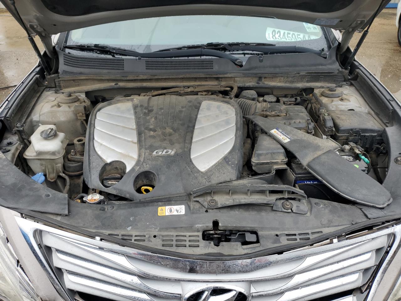 2013 Hyundai Azera VIN KMHFG4JG0DA288574 Copart auction photo, front end damage thumbnail 11