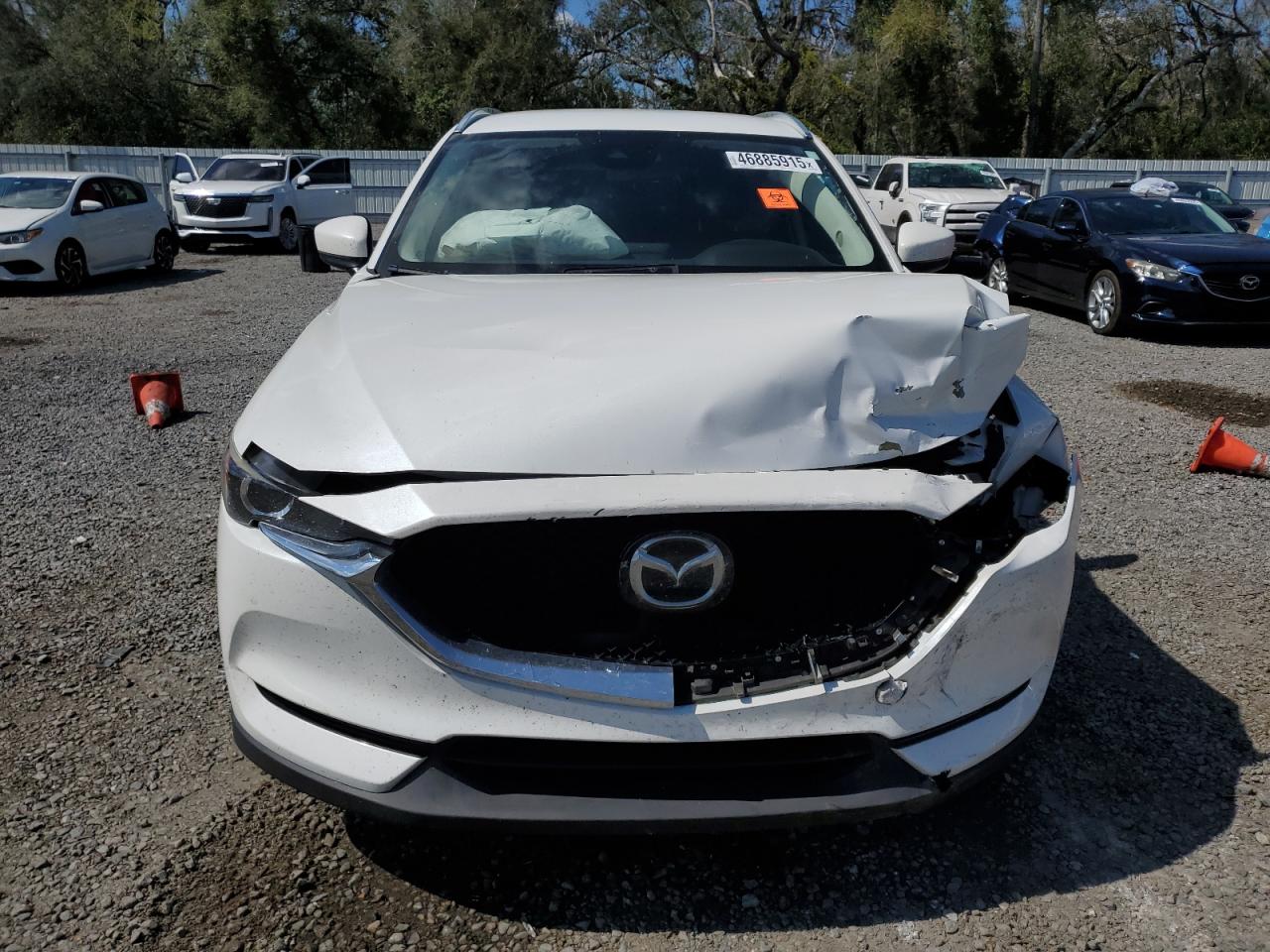 2020 Mazda CX-5 VIN JM3KFACM2L1776485 Copart auction photo, front end / side damage thumbnail 5