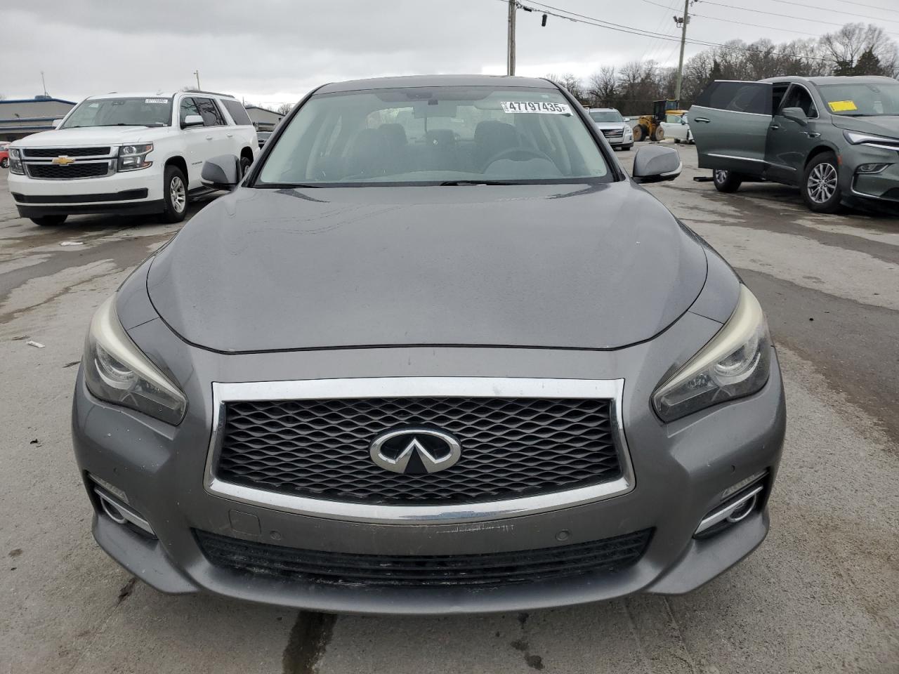 2014 Infiniti Q50 VIN JN1BV7AP6EM675045 Copart auction photo, rear end damage thumbnail 5