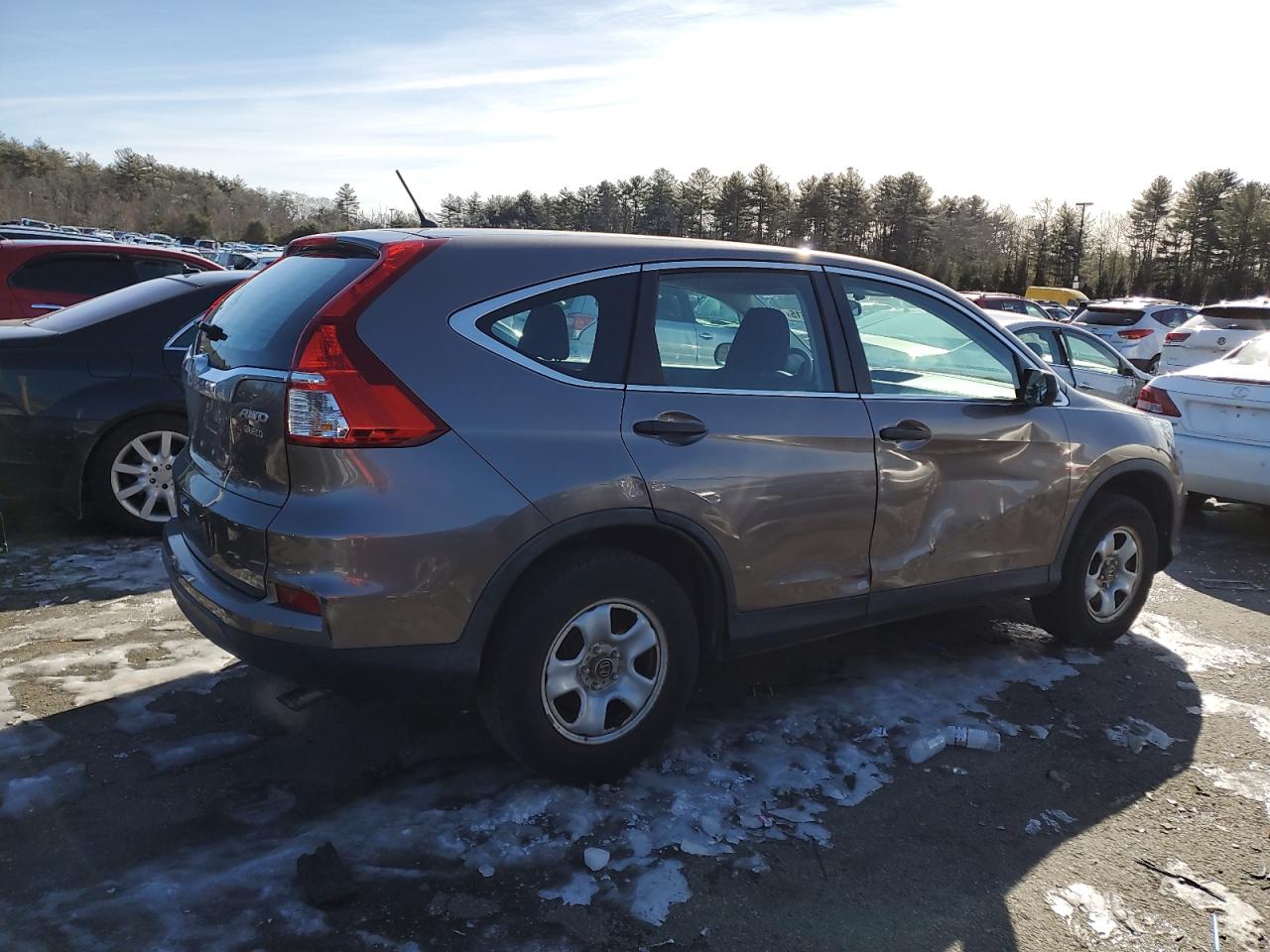 2015 Honda CR-V VIN 5J6RM4H32FL131871 Copart auction photo, side / rear end damage thumbnail 3