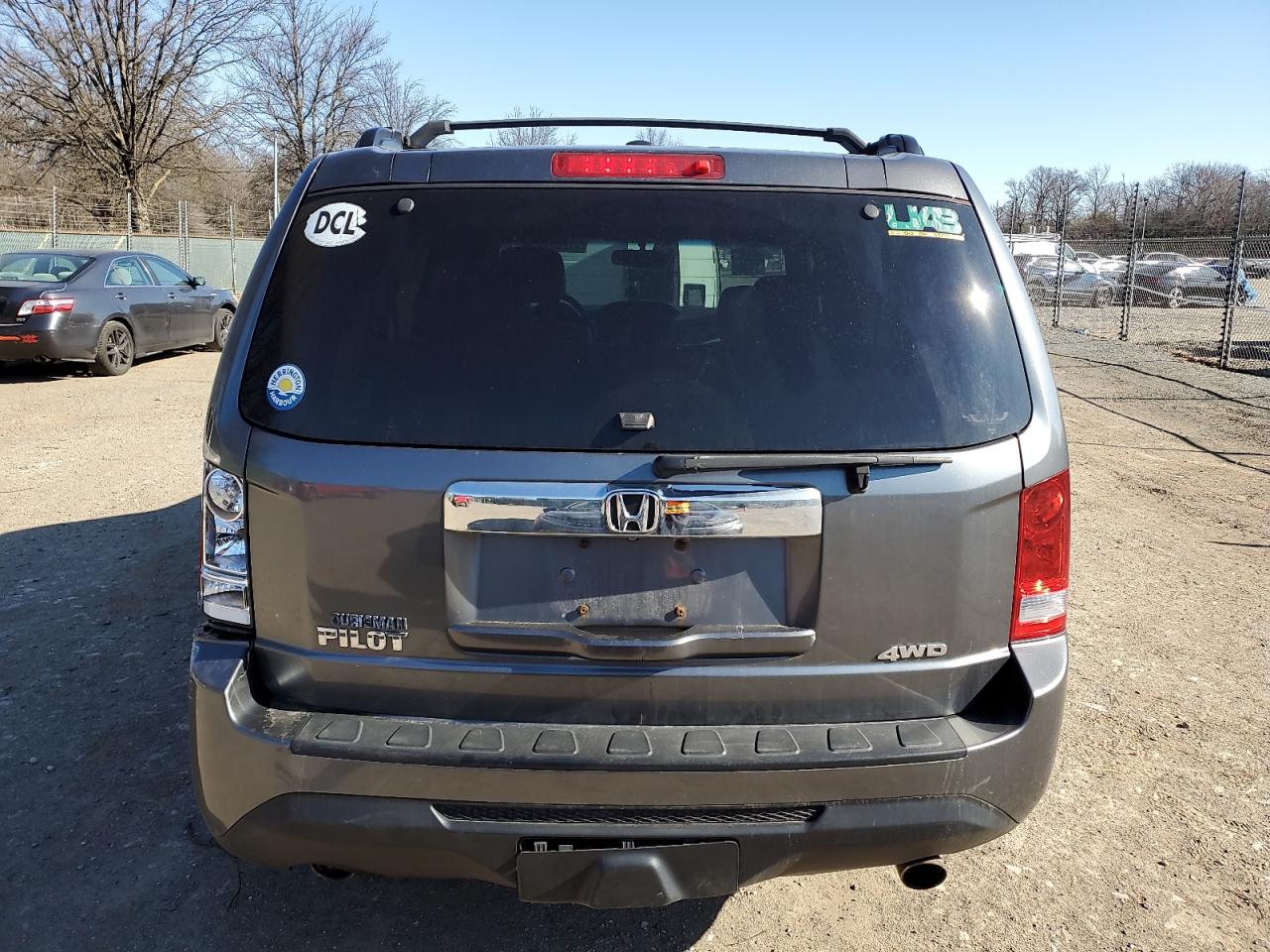 2012 Honda Pilot VIN 5FNYF4H76CB028501 Copart auction photo, rear end / front end damage thumbnail 6