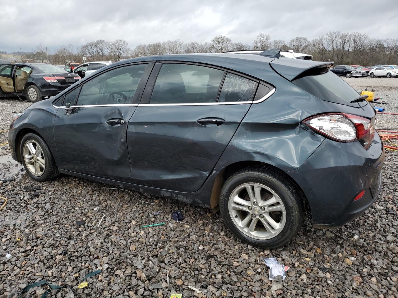 2017 Chevrolet Cruze VIN 3G1BE6SM4HS609943 Copart auction photo, side / rear end damage thumbnail 2