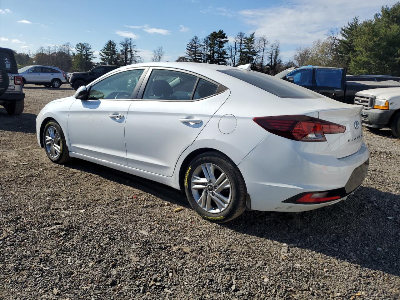 2020 Hyundai Elantra VIN 5NPD84LF4LH551184 Copart auction photo, side / front end damage thumbnail 2