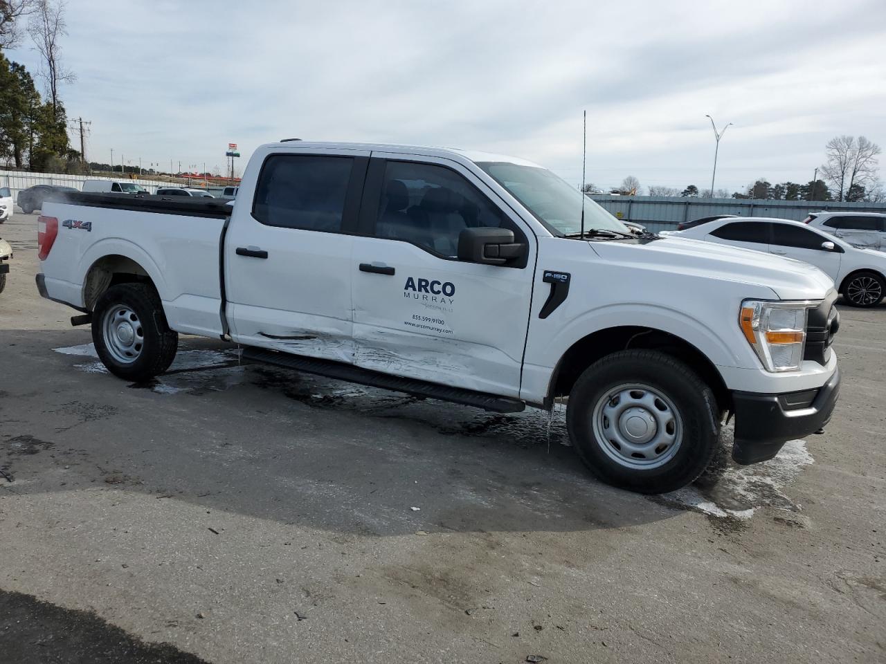 2021 Ford F-150 VIN 1FTFW1E53MKE47340 Copart auction photo, side damage thumbnail 4