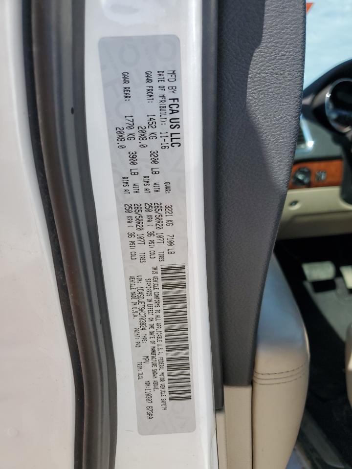 2017 Dodge Durango VIN 1C4SDJET9HC703824 Copart auction photo, side / minor dent/scratches damage thumbnail 14